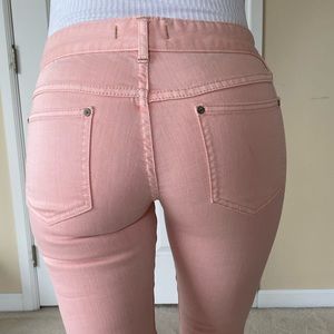 Free People Pink Ankle & Cropped Jeans